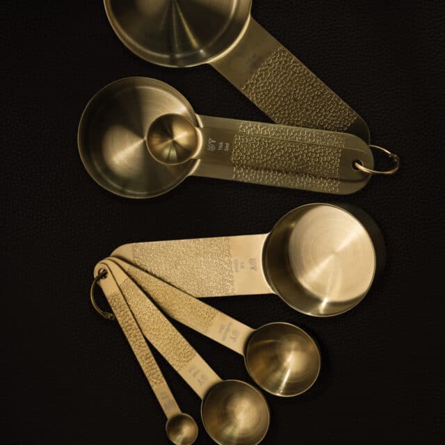Measuring spoon set 7 Piece Brass Series 8211 Frost