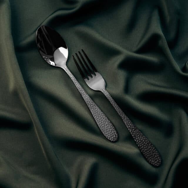 Vargen Thor Onyx Zwart Dessertbestek 2