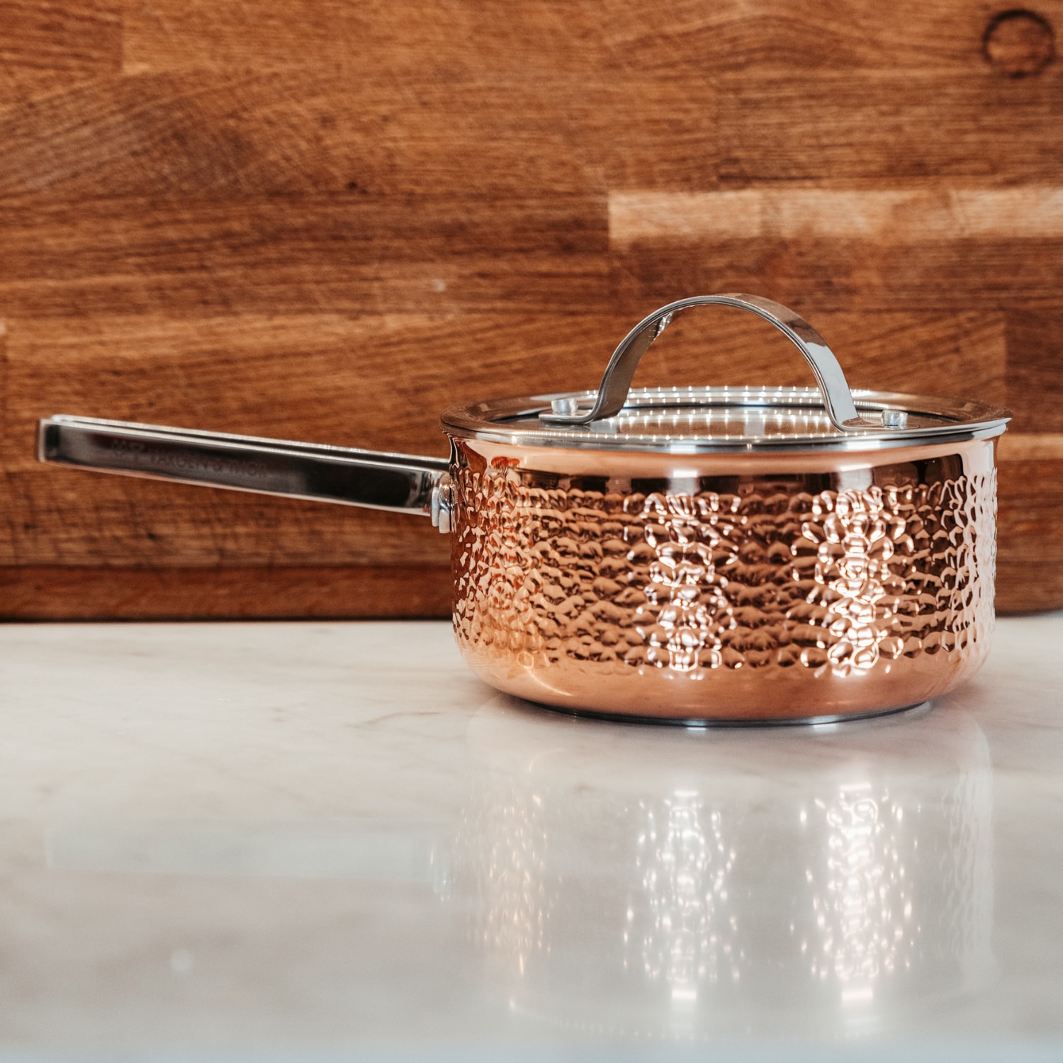 Casserole 16cm Précision Cuisine Romefort Casserole Cuivre 16 Cm - Bec Verseur - Conductivité Thermique Excellente - Pour Sauces/Confiserie Cuivre Pur 16cm