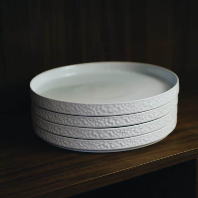 Servicen C Set Van 4 Dinerborden Wit