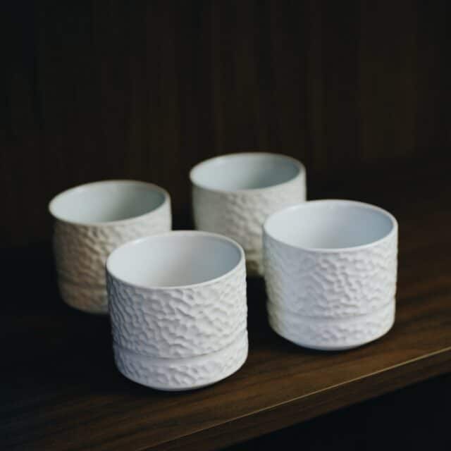 Servicen C Set Van 4 Mokken Wit