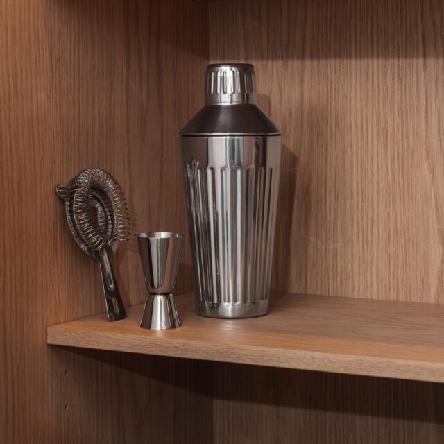Glima Cocktail Set Gepolijst Staal